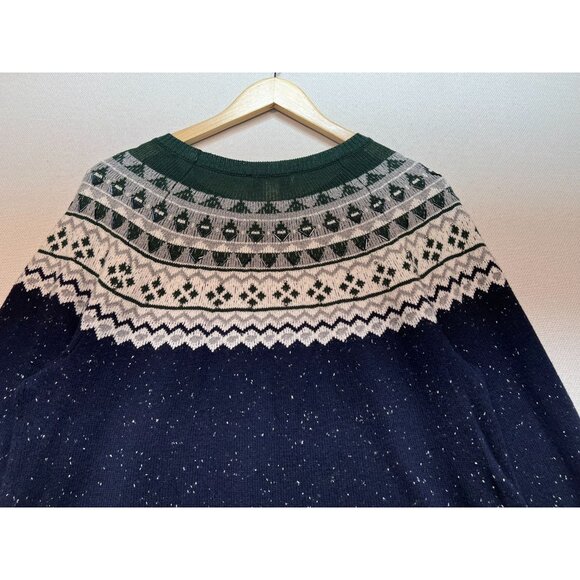 Christopher & Banks Womens Crewneck Pullover Sweater Knit Size L Multi Fair Isle - Picture 11 of 11